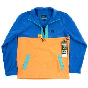 Billabong Sz. Small Boundary Mock Lite Fleece - Malibu Color Blocked $75.95